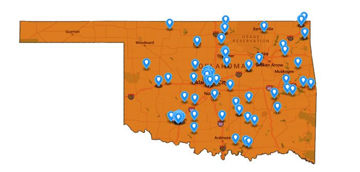 Oklahoma-Map Oklahoma-Map