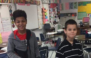 two-students two students at Winchester Elementary