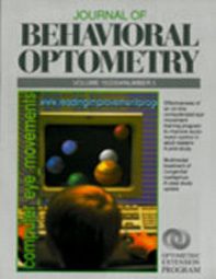 Cover of the Journal of Behavioral Optometry