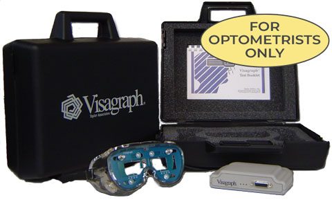 Visagraph goggles and interface for optometrists